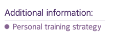 Personal training strategy